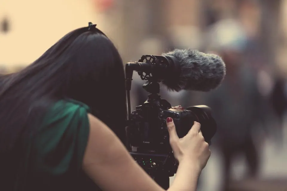 Tournage avec micro